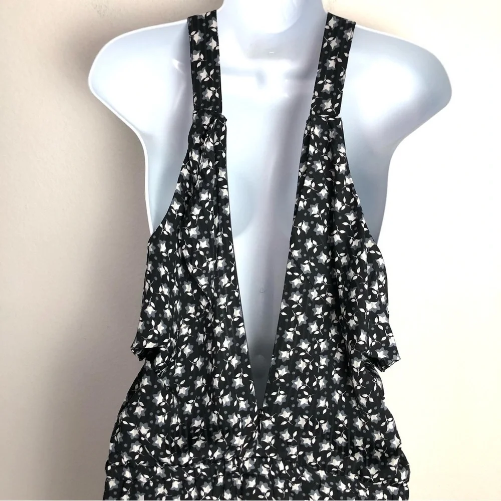 LOFT Floral Print Halter Romper